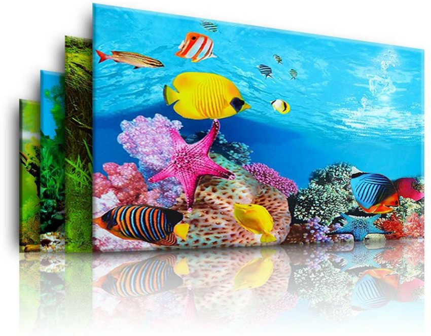 Lyla Ocean PVC Aquarium Background Poster Fish Tank Decoration Landscape  60x102cm Decorative Showpiece - 5 cm Price in India - Buy Lyla Ocean PVC Aquarium  Background Poster Fish Tank Decoration Landscape 60x102cm