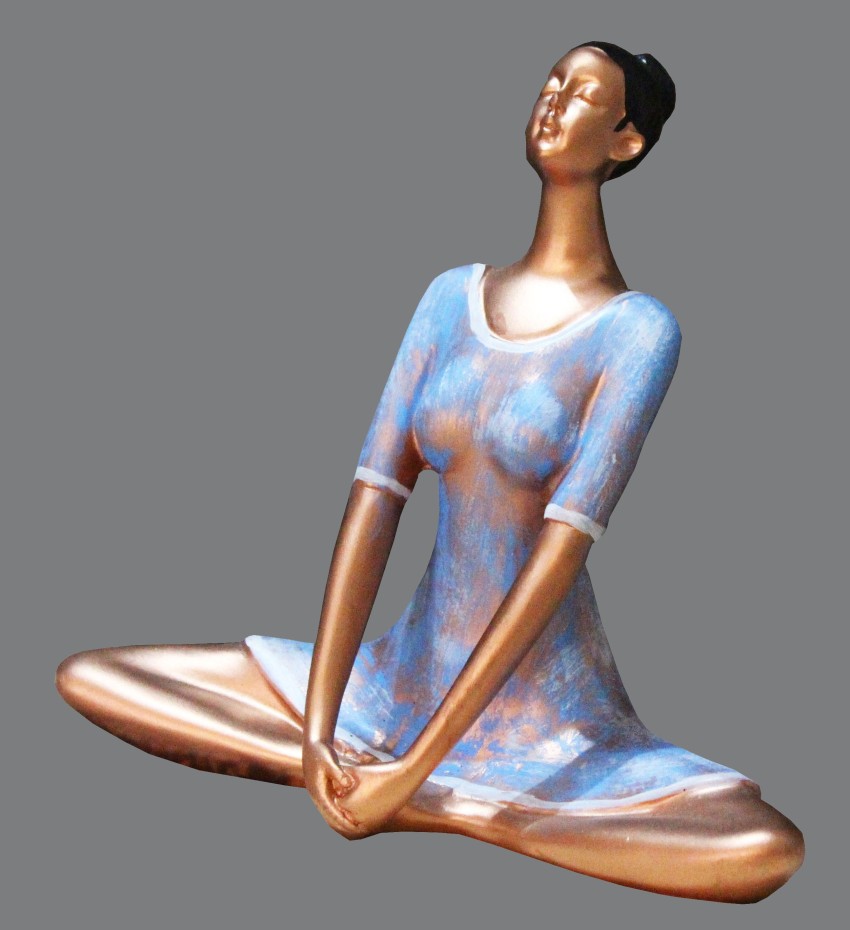 TIED RIBBONS Yoga Poses Lady Figurines Statue for Home Table Top Living  Room Hall Bedroom Shelf Decoration - Yoga Lady Statue Decorative Showpiece  - 31.5 cm Price in India - Buy TIED