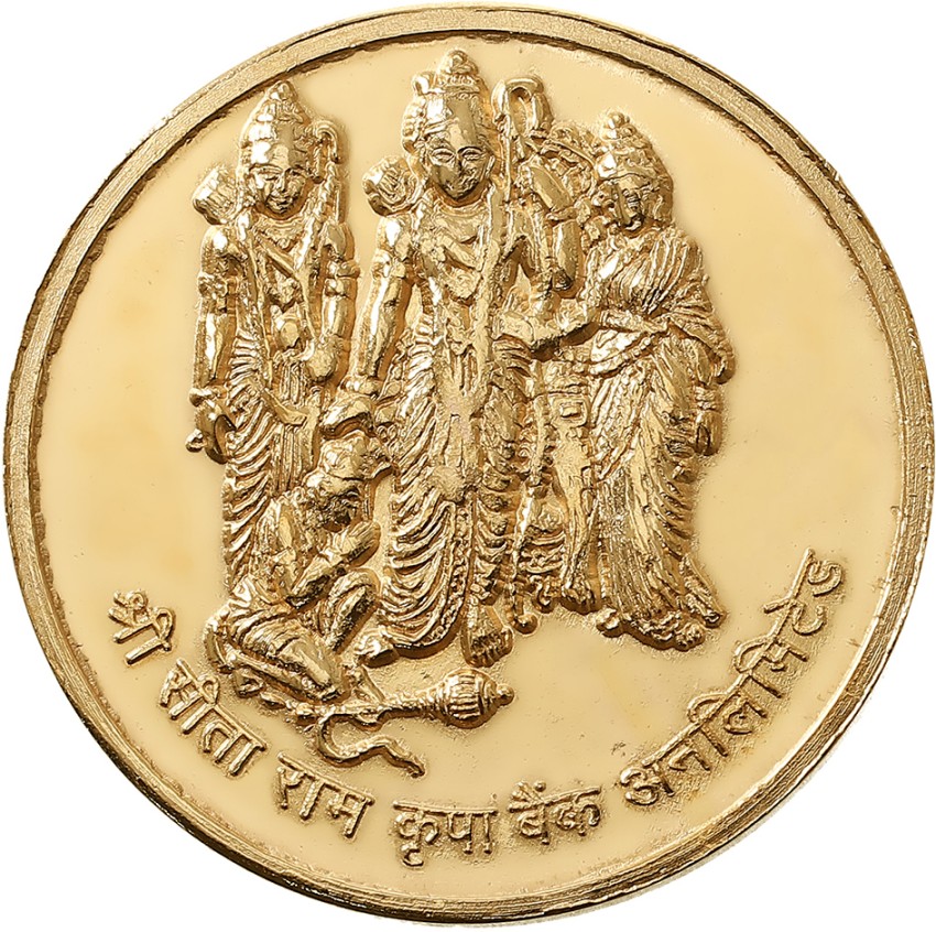 Pray Everyday Ram Mandir Pran Pratistha Commemorative Copper Coin
