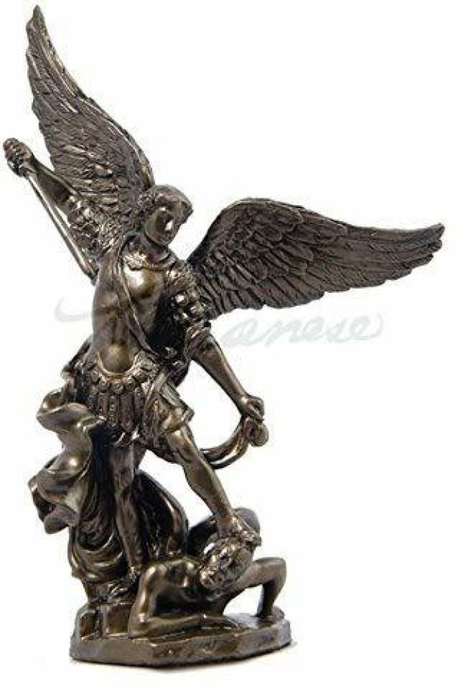 Veronese Design 4 Inch Archangel St. Michael Slaying Demon Statue