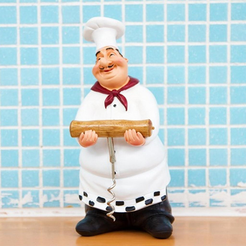 BNF Italian Chef Figurines Kitchen Decoration Resin Cook Shape