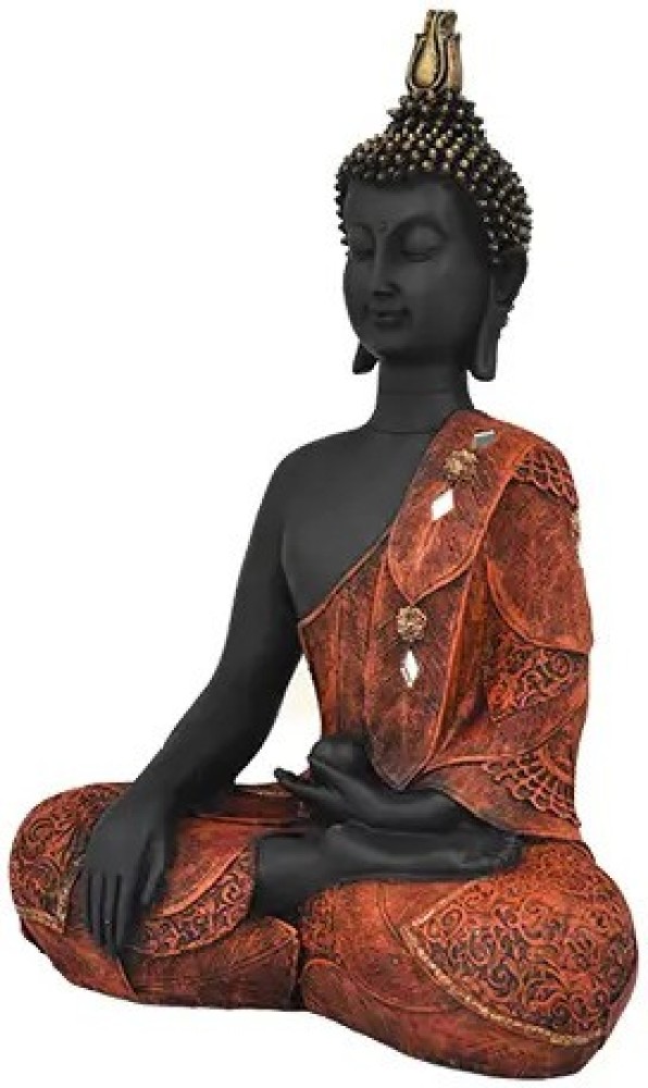 Lord Buddha Statue sitting in Meditating Mudra in Brass Showpiece – Ekaa  Handicrafts