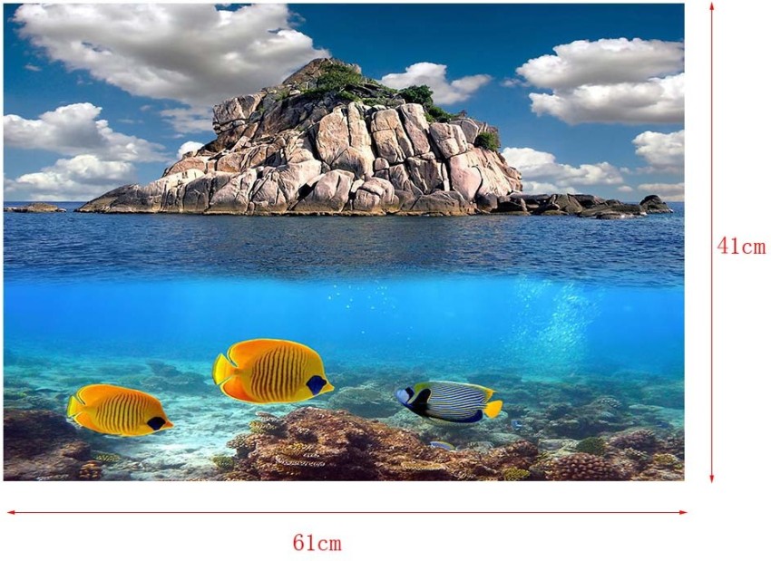 Lyla Aquarium Background Sticker Fish Tank Backdrop Poster
