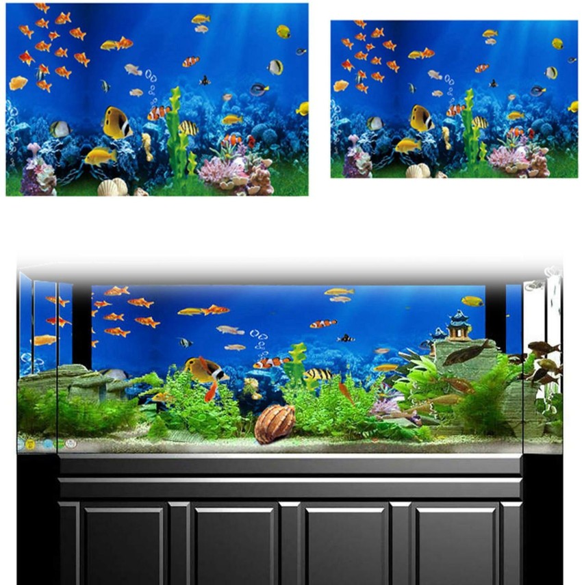 Lyla Aquarium Landscape Sticker Poster Fish Tank Adhesive 3D Decoration  82x50CM Decorative Showpiece - 5 cm Price in India - Buy Lyla Aquarium  Landscape Sticker Poster Fish Tank Adhesive 3D Decoration 82x50CM