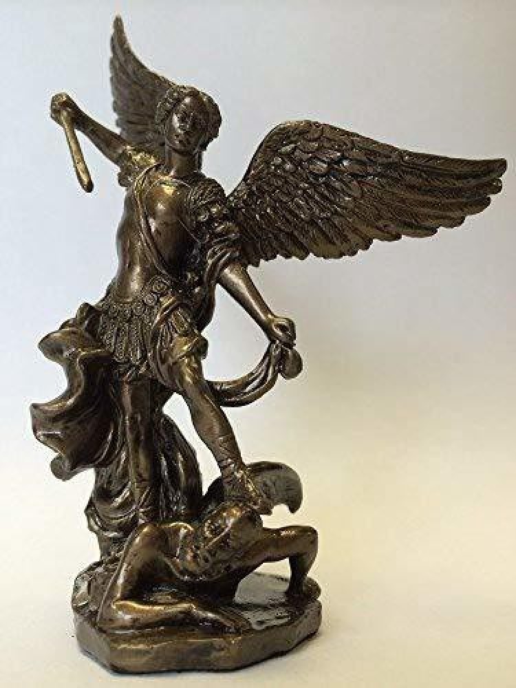 Veronese Design 4 Inch Archangel St. Michael Slaying Demon Statue