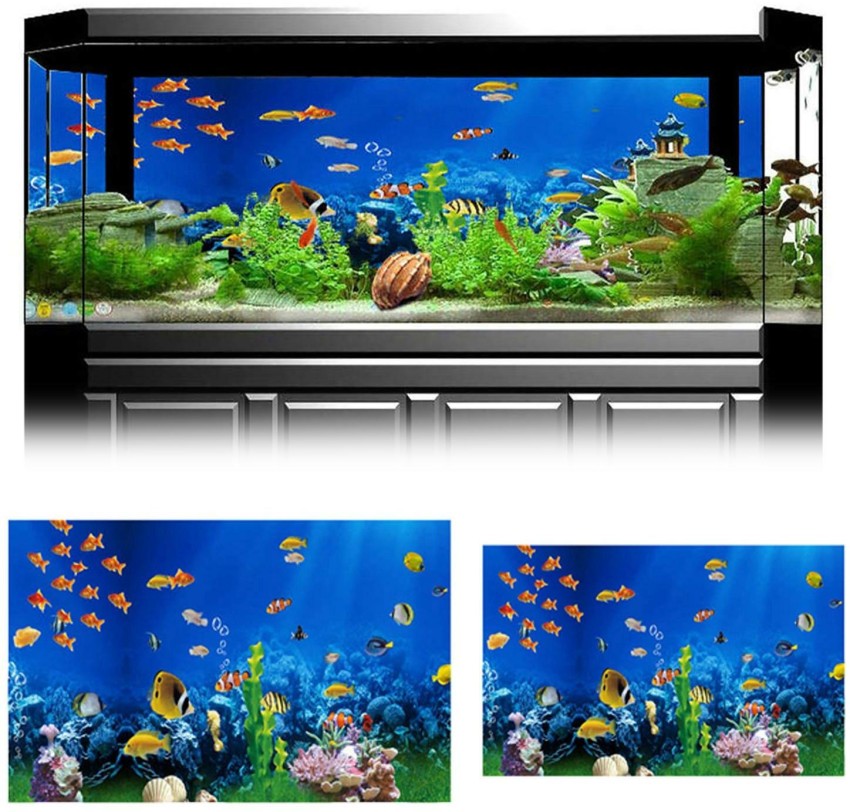 Lyla Aquarium Landscape Sticker Poster Fish Tank Adhesive 3D Decoration  82x50CM Decorative Showpiece - 5 cm Price in India - Buy Lyla Aquarium  Landscape Sticker Poster Fish Tank Adhesive 3D Decoration 82x50CM Decorative  Showpiece - 5 cm