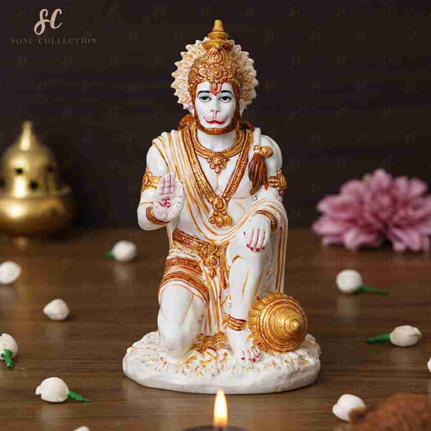 sonucollection Lord Hanuman ji Statue, Bajrangbali murti for Home Temple  Decorative Showpiece - 18 cm Price in India - Buy sonucollection Lord  Hanuman ji Statue, Bajrangbali murti for Home Temple Decorative Showpiece -