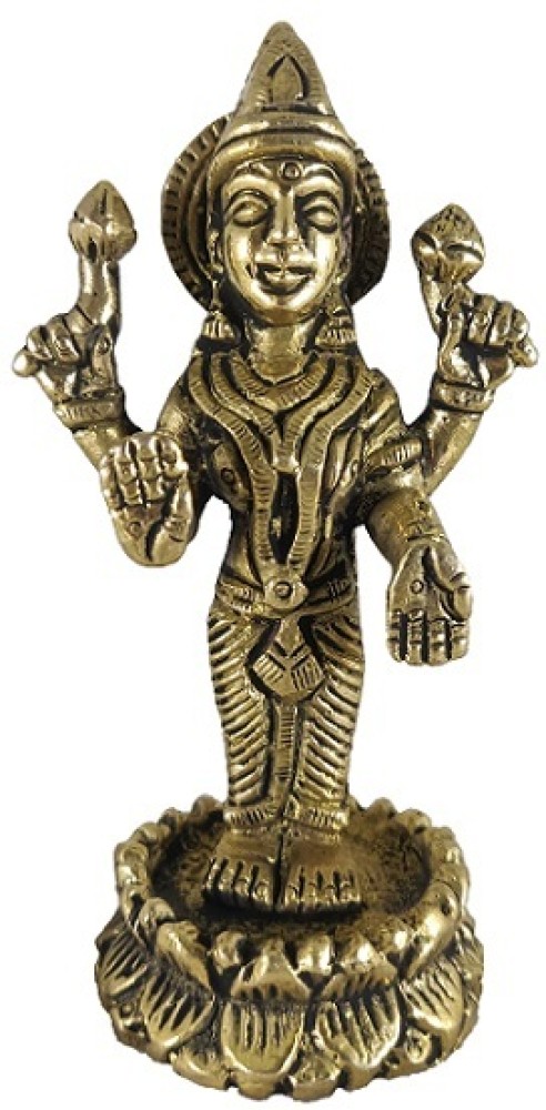 MAYUR SALES Devi Lakshmi Standing in Lotus Murti Statue Of Pure Brass  Decorative Showpiece - 10.5 cm Price in India - Buy MAYUR SALES Devi  Lakshmi Standing in Lotus Murti Statue Of