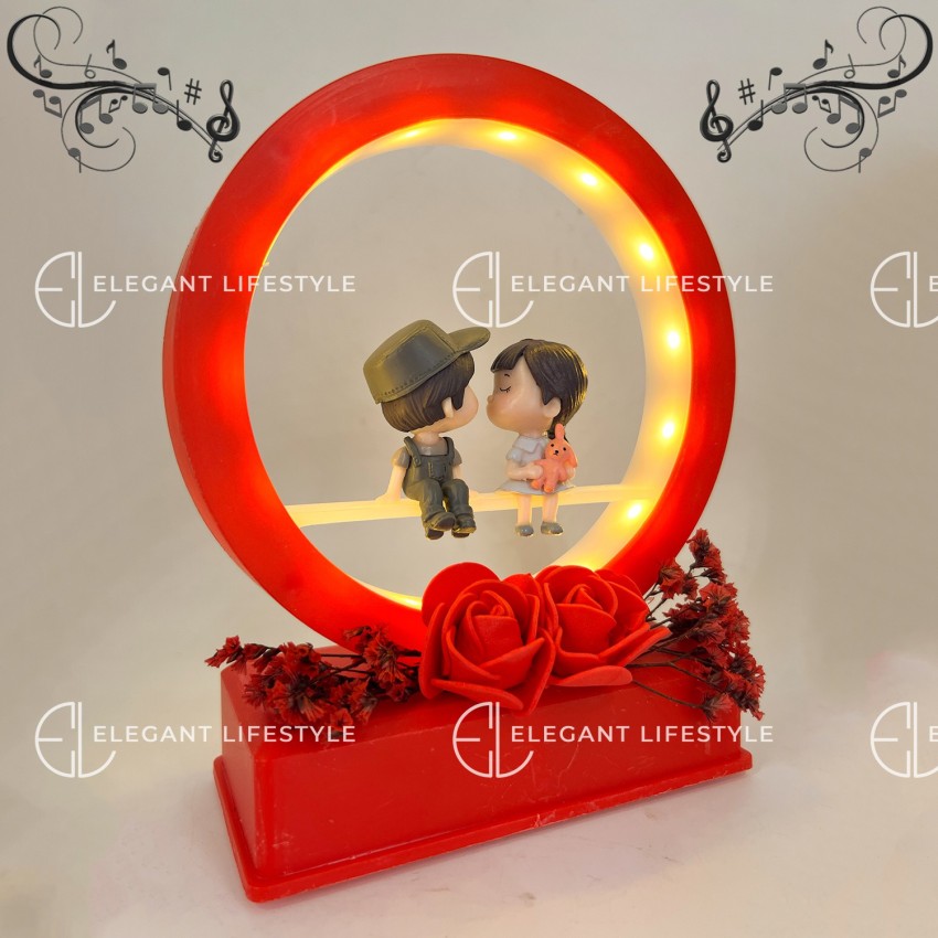Elegant Lifestyle Cute Couple Holding Hands with Decorative Light and Fur  for Gifting & Home Decor Decorative Showpiece - 14 cm Price in India - Buy  Elegant Lifestyle Cute Couple Holding Hands