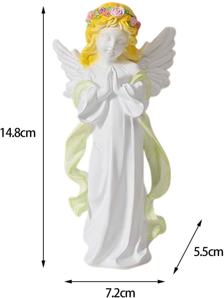 BNF Praying Girl Angel Statue Cherub Figurines Living Room Resin