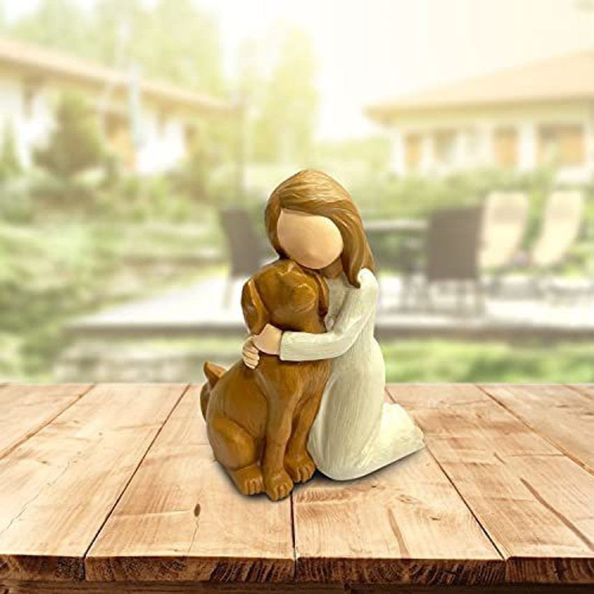 Hensonever Dog Angel Figurines Angel Of Friendship Dog Memorial
