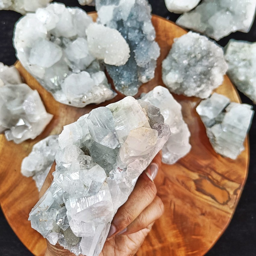 Clear Quartz Point Cluster, Shubhanjali