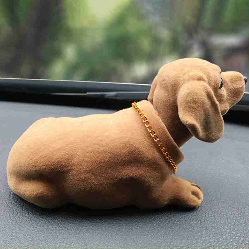 Bobble Head Dog Figurine Nodding Dog for Car Dashboard Ornament