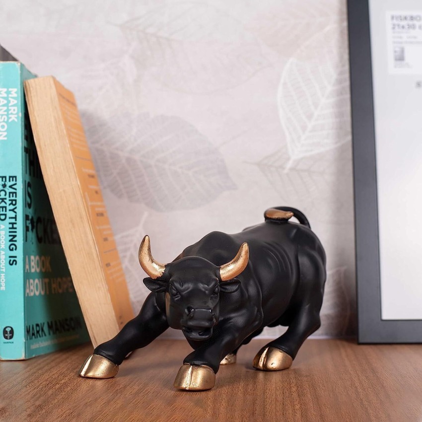 Decorative bull good of wall street figure