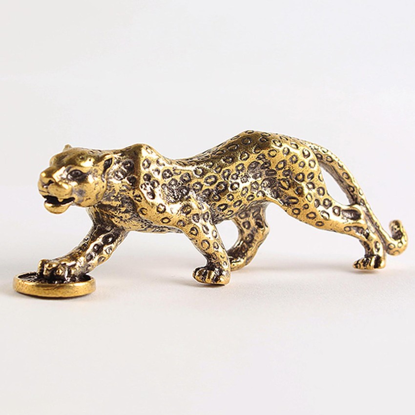 Lyla Brass Cheetah Figurine Decorations Collections Vintage for