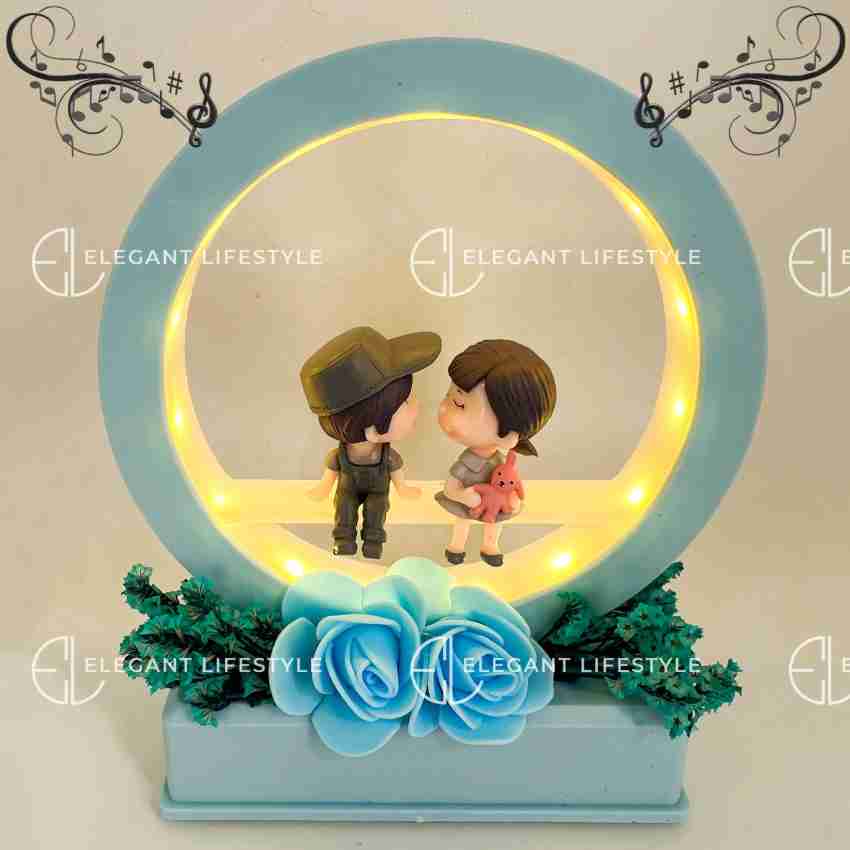 Elegant Lifestyle Cute Musical Couple Gift for HomeDecor Anniversary  Christmas NewYear Valentine's Decorative Showpiece - 18 cm Price in India -  Buy Elegant Lifestyle Cute Musical Couple Gift for HomeDecor Anniversary  Christmas