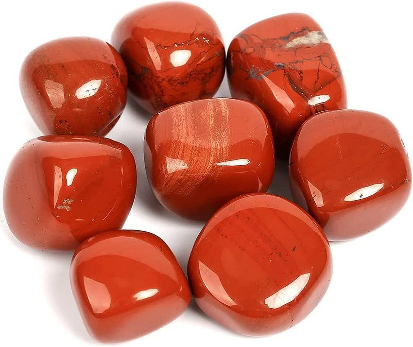 CRYSTALCAVES Red Jasper Power Crystal Original Tumble Vastu Reiki
