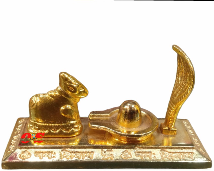 Nandi & Shivling Brass Idol, Home Decor