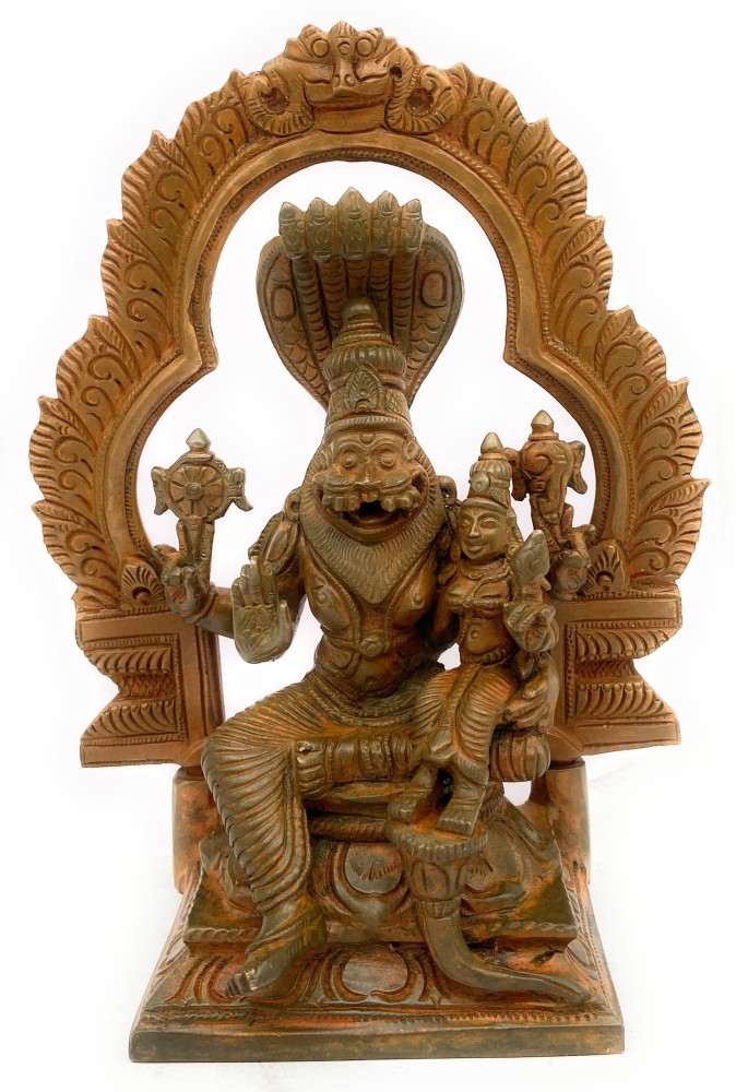 Brass Idols Bronze Narasimha Lakshmi Murti Idol Laxmi Narasimha Swamy Statue  Narasingha Decorative Showpiece - 19 cm Price in India - Buy Brass Idols  Bronze Narasimha Lakshmi Murti Idol Laxmi Narasimha Swamy