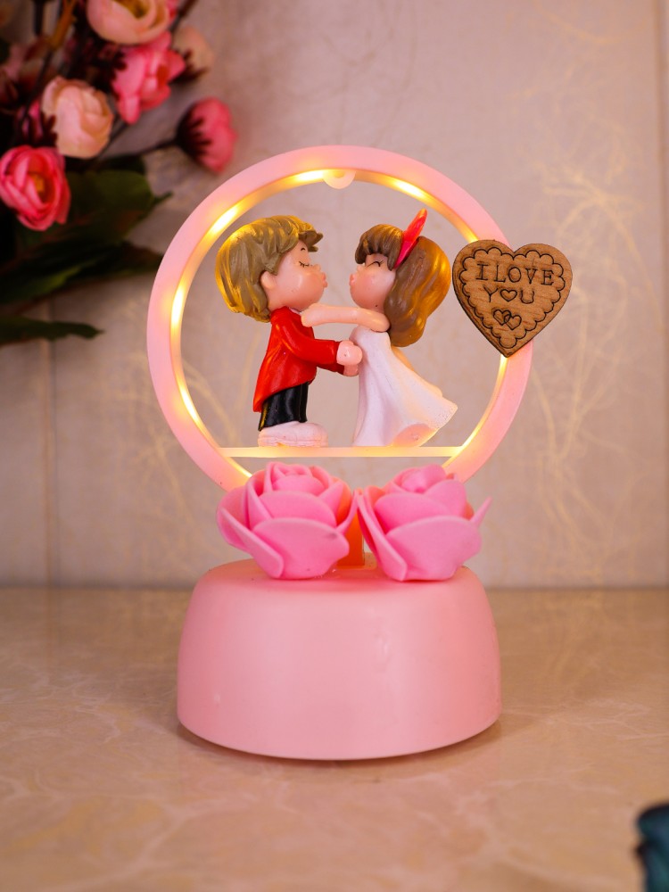 Elegant Lifestyle Cute Couple Holding Hands with Decorative Light and Fur  for Gifting & Home Decor Decorative Showpiece - 14 cm Price in India - Buy  Elegant Lifestyle Cute Couple Holding Hands