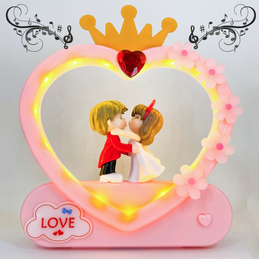 Elegant Lifestyle Musical Love Light Couple Gift for Anniversary Christmas  New Year GF Valentine's Decorative Showpiece - 18 cm Price in India - Buy  Elegant Lifestyle Musical Love Light Couple Gift for