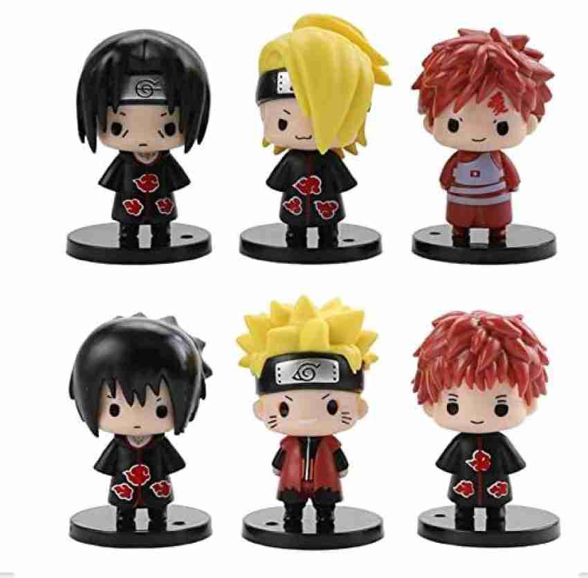 Awestuffs Naruto and Friends Miniature Action Figures (Set Of 6) (10 cm)