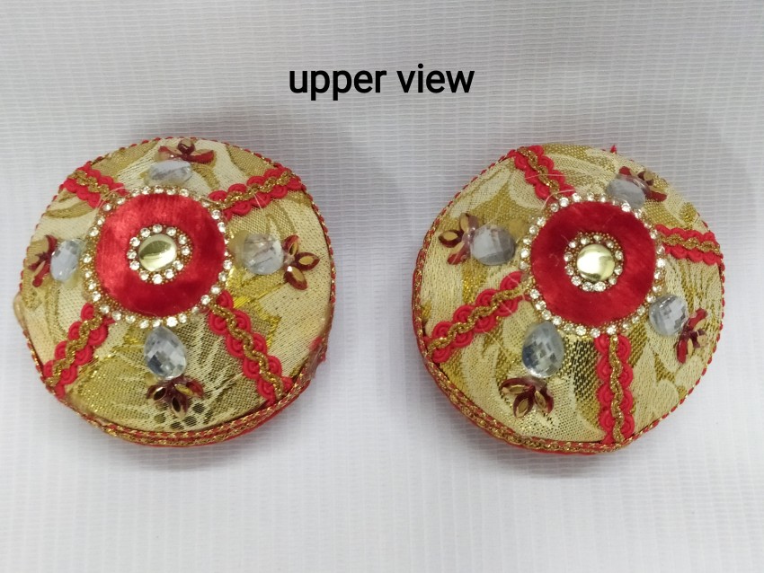 Samput - Red Clay, Hindu Wedding Ritual item (2 pieces)