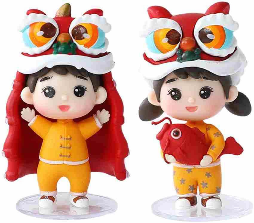 BNF Small Chinese Doll Figurine Crafts for Desktop Decor Cake
