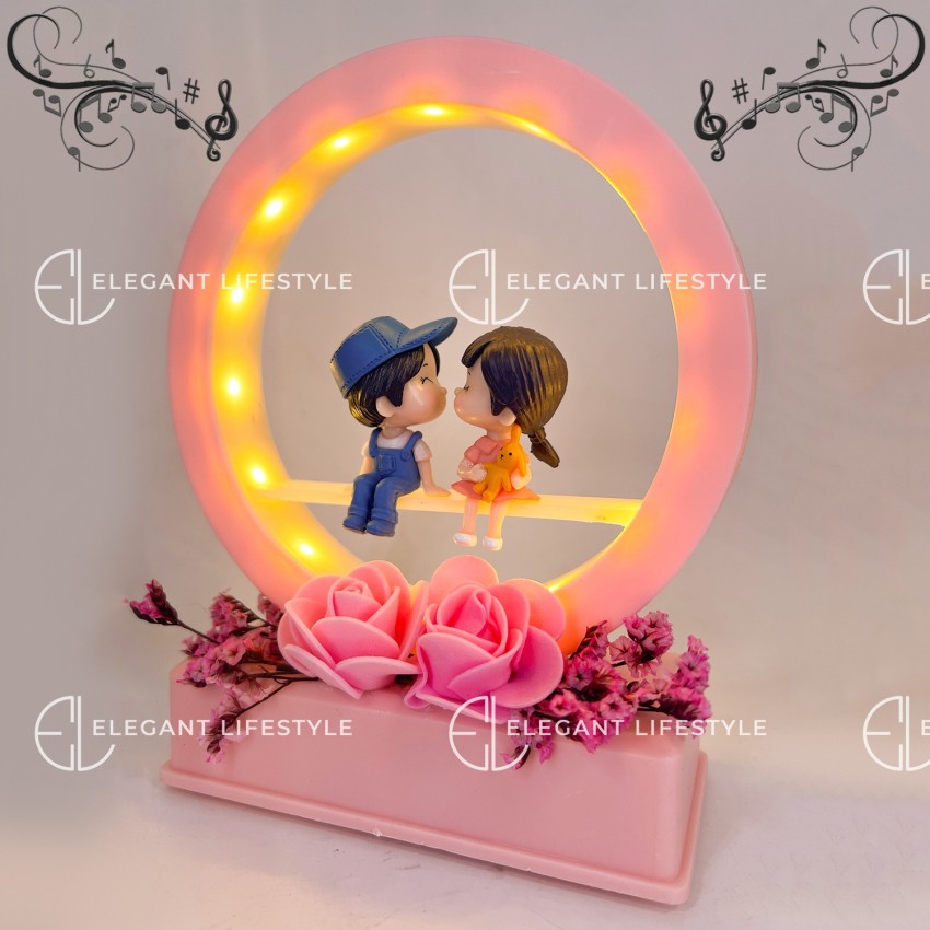 Buy ELEGANT LIFESTYLE Love Couple Statue with Music & Light for