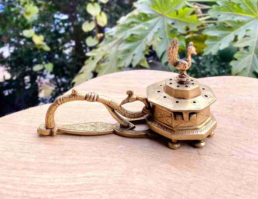Brass Ornate Genie Lamp Incense Burner – Cloud Nine Shoppe