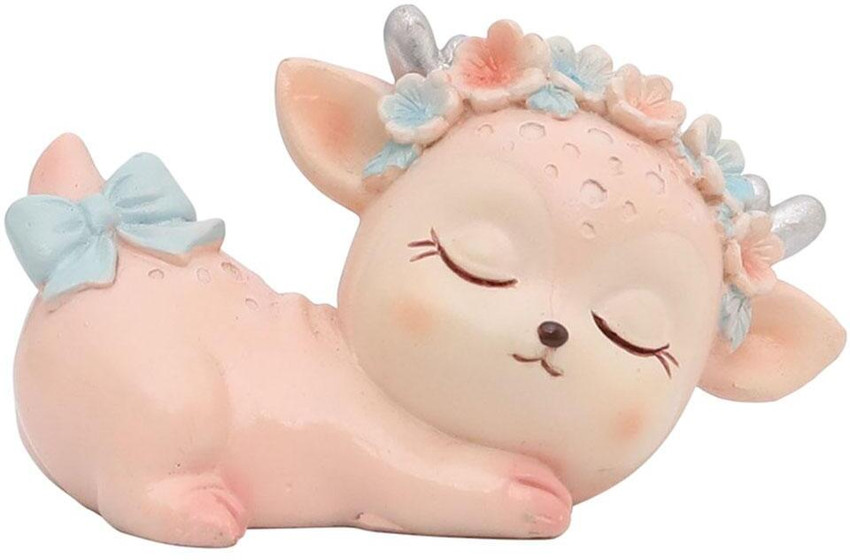 Lyla Adorable Animals Deer Figurines Toy for Baby Shower Statue