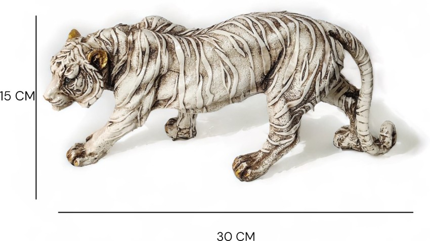 01 02 015 modèle de Tigre Blanc Statue de Tigre en Plastique