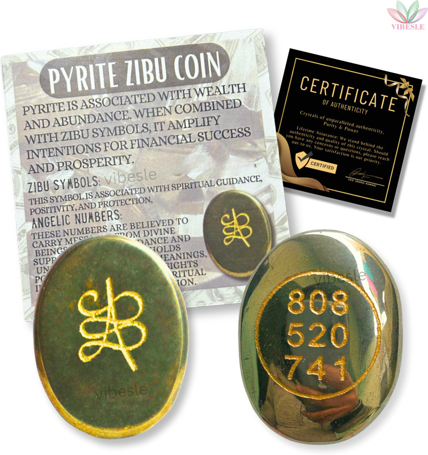 VIBESLE Original Pyrite Zibu Symbols Crystal for Money - Lucky Stone 808520741 Zibu Coin Decorative Showpiece - 10 cm Price in India - Buy VIBESLE Original Pyrite Zibu Symbols Crystal for Money - Lucky Stone 808520741 Zibu Coin Decorative VIBESLE Original Pyrite Zibu Symbols Crystal for Money - Lucky Stone 808520741 Zibu Coin Decorative Showpiece - 10 cm Price in India - Buy VIBESLE Original Pyrite Zibu Symbols Crystal for Money - Lucky Stone 808520741 Zibu Coin Decorative