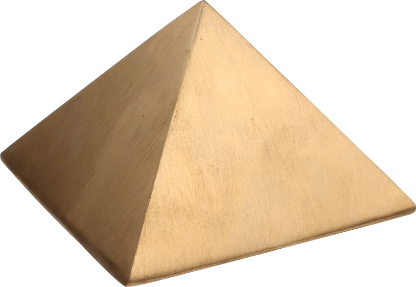 Solid Copper Pyramid - 2.5 inches -Brushed Finish
