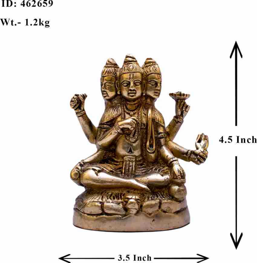 Shiva Vishnu Brahma Trimurti Mahadeva Set Hindu Murti Amulet Mini