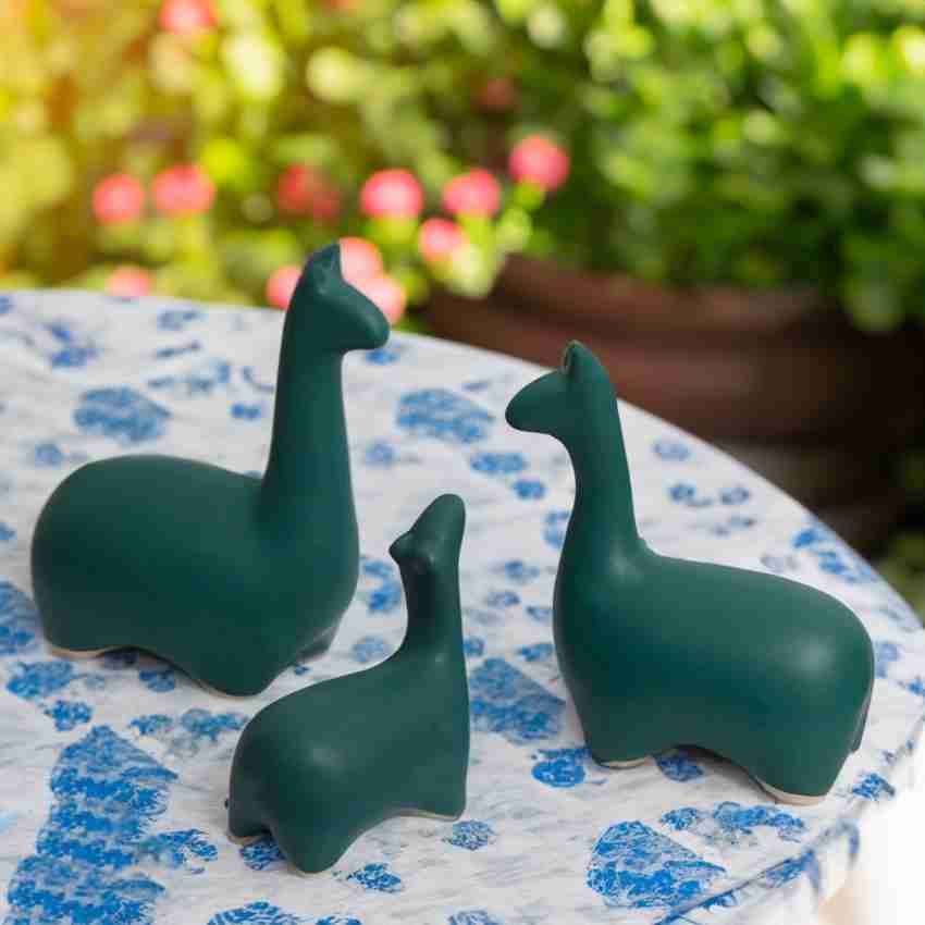 Kawai Homes Kawai Homes Cute Llama Family Showpiece for Home Decor