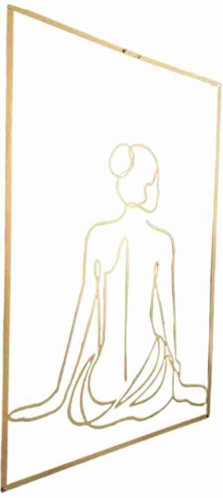 Woman Back Drawing, One Line Art Woman, Female Figure Wall Art