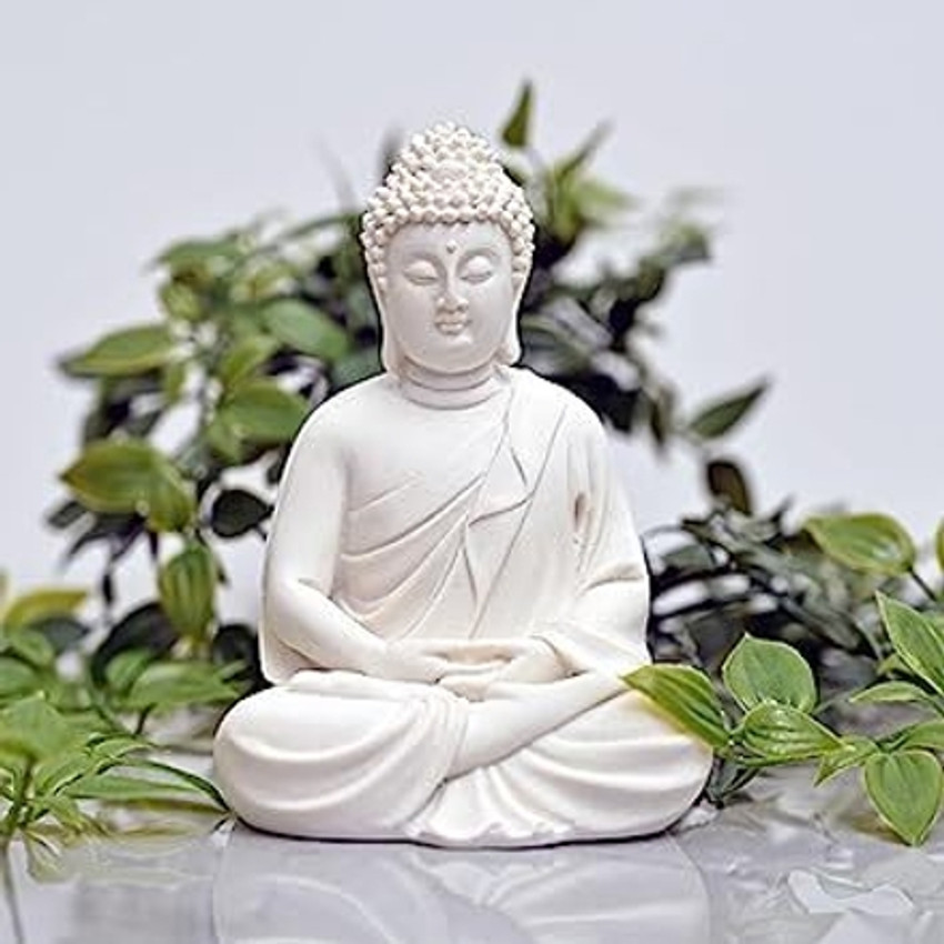BNB TRADERS Lord Gautam Buddha Statue of Meditating Buddha Decorative Showpiece Decorative Showpiece 10 cm