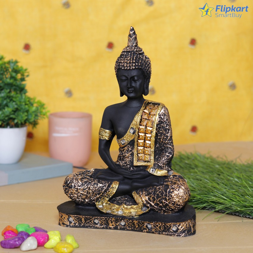 Shilp Saga Meditating Lord Buddha Statue Decorative Showpiece Decorative  Showpiece Decorative Showpiece - 23 cm