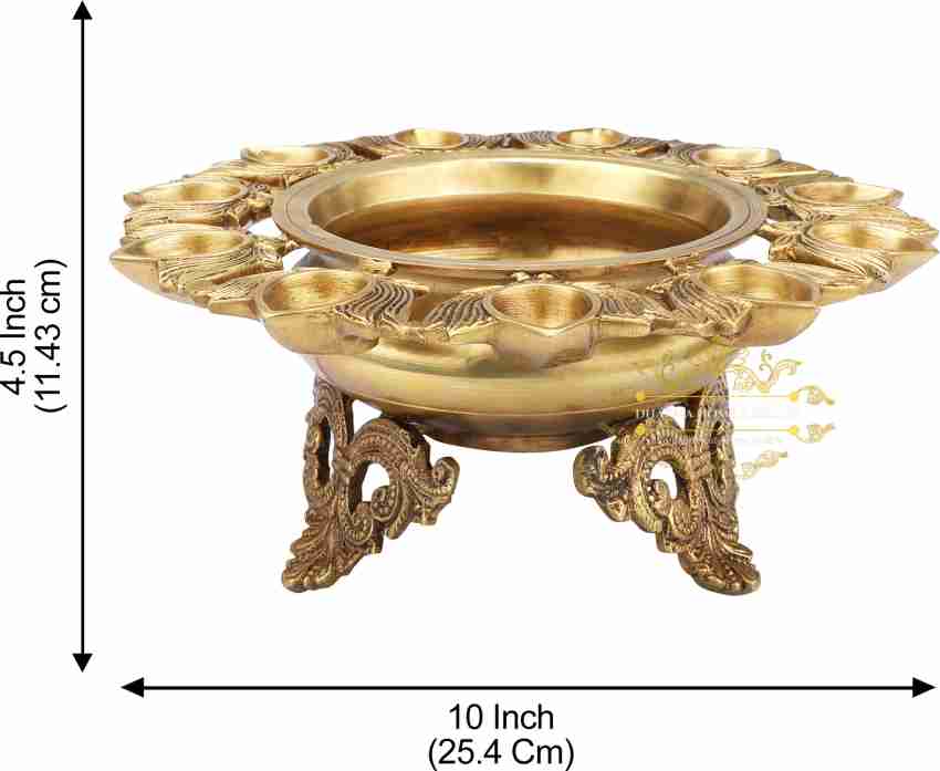 Brass Lotus Uruli -16 -  - Brass Antique Collections