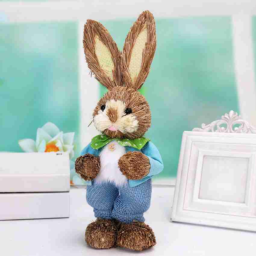 Lyla Artificial Straw Easter Bunny Decoration Rabbit Doll Holiday