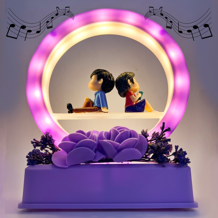 Buy ELEGANT LIFESTYLE Love Couple Statue with Music & Light for
