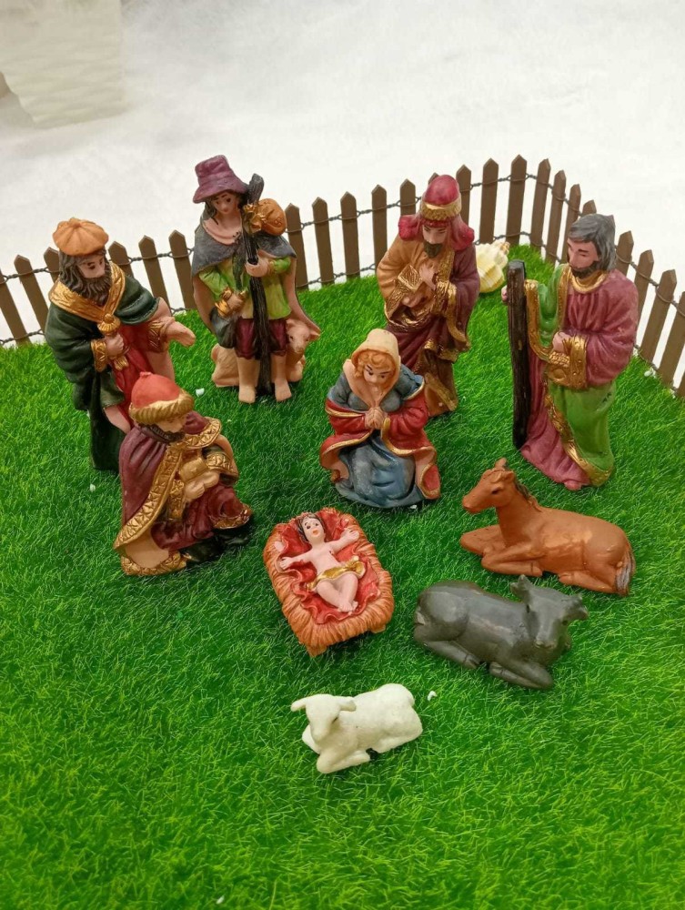 Style My Home Miniature Figurines, Grass, Fence for Christmas Decoration   10 Miniatures Set Decorative Showpiece - 9 cm Price in India - Buy Style My  Home Miniature Figurines, Grass, Fence for