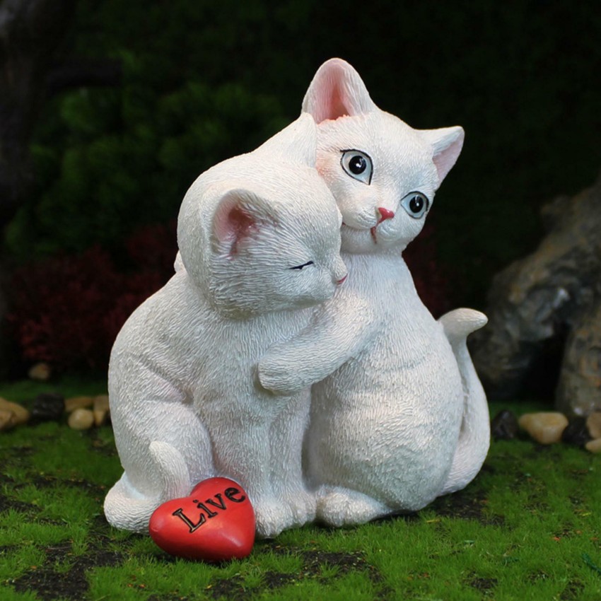 Lyla Modern Cat Figurine Resin Statue Collection for Bedroom Garden  Decoration Couple Decorative Showpiece - 5 cm Price in India - Buy Lyla  Modern Cat Figurine Resin Statue Collection for Bedroom Garden