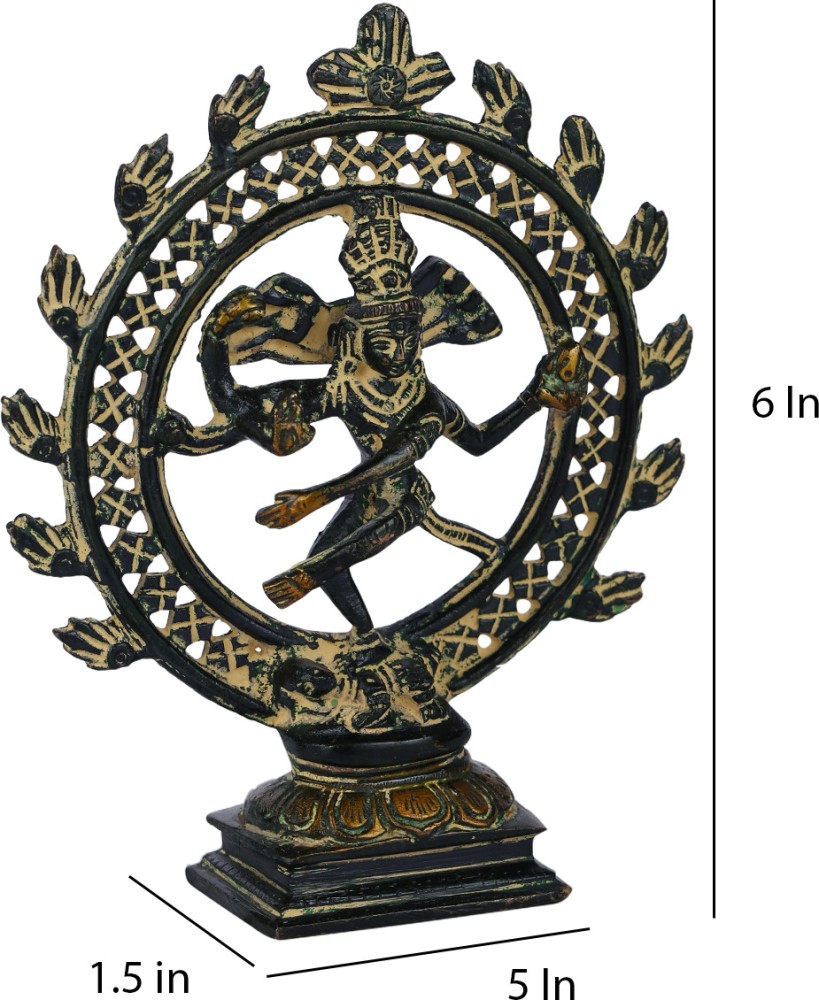 Collectible India Antique Brass Nataraja Shiv Idol Hindu Lord ...