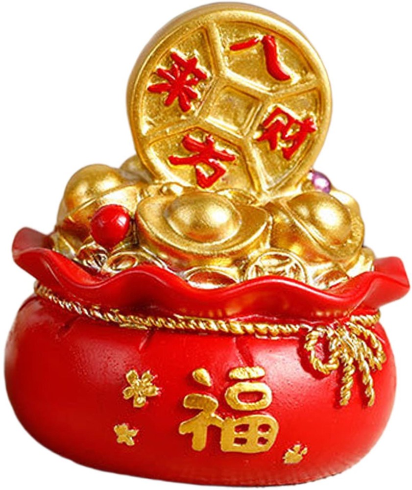 Amazon.com: NUOBESTY Coin Bank Piggy Bank Feng Shui Money Bag Shaped Coin  Bank Fortune Home Decor Wealth Money Bank Saving Coin Box Chinese Lucky  Decorations for Wealth and Luck Resin Desktop Ornament :