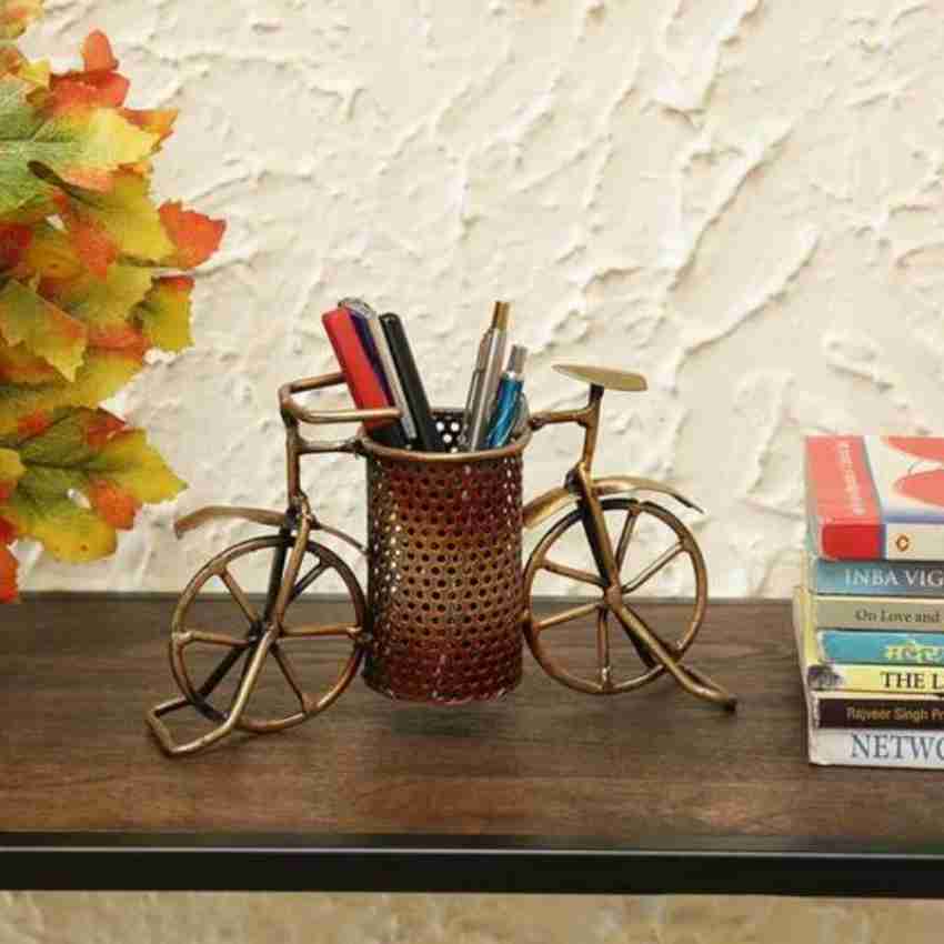 COPPER MOTORBIKE Creative Office Desktop Accessories,Showpiece Metal Bike  Pen Holder, Size: 4 Inch at Rs 340 in Mumbai