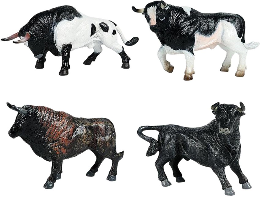 Calandis 4pcs Cattle Figurine Simulated
