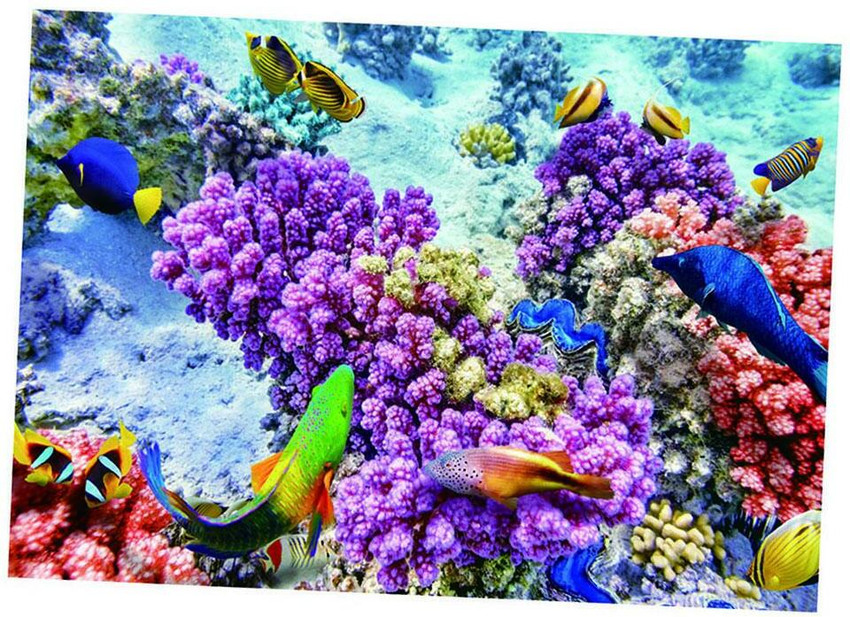Lyla Aquarium Fish Tank Landscape Sticker Fish Tank Wall Decor