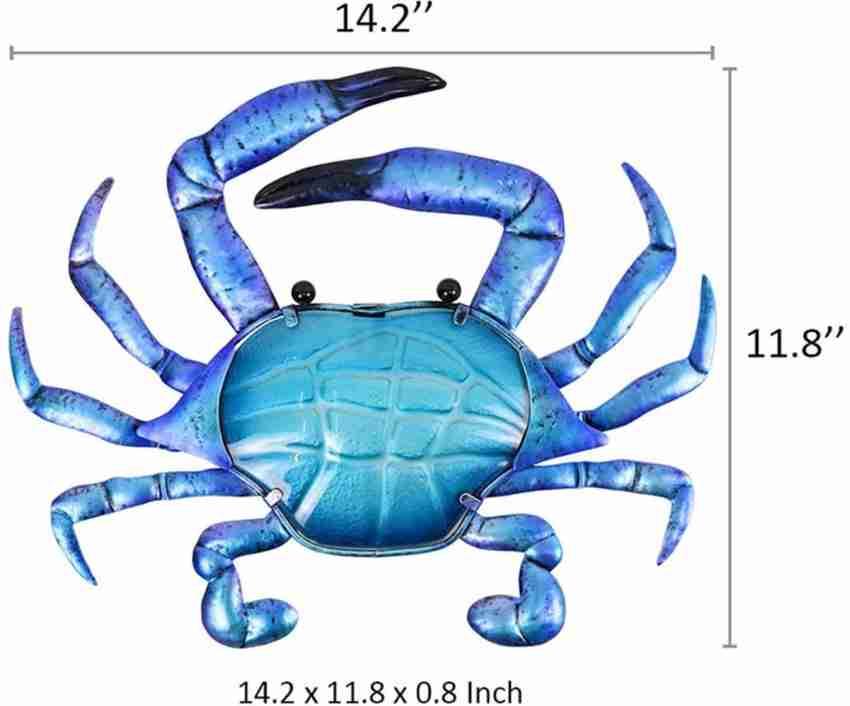 BNF Crab Wall Sculpture Figurine Statue Metal Hanging for Patio Porch Decor  Decorative Showpiece - 8 cm Price in India - Buy BNF Crab Wall Sculpture  Figurine Statue Metal Hanging for Patio